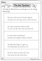 Vorschau - Arbeitsblätter - Wintergedicht "Die drei Spatzen" von Christian Morgenstern - Seite 3