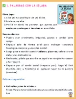 Vista previa - Refuerzo / NEE / Materiales de apoyo - 15 Juegos de sílabas - página 1
