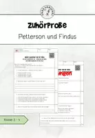 Vorschau - Arbeitsblätter - Zuhörprobe mit Lösungen - Petterson und Findus - Deckblatt