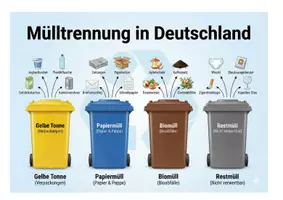 Vorschau - Mal- und Bastelvorlagen - Mülltrennung in Deutschland XXL Paket | Infografik, Lesetext & Arbeitsblätter (inkl. Lösungen) - Seite 2