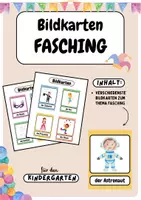Vorschau - Bildkarten - Bildkarten - Fasching | Karneval - Deckblatt