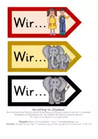 Vorschau - Präsentationen/Tafelbilder - Lautstärkeregler zur Visualisierung der Lautstärke: Version Elefant - Seite 1
