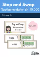 Vorschau - Aufgabenkarten - Stop and Swap Nachbarhunderter ZR10000 Pultperle - Deckblatt