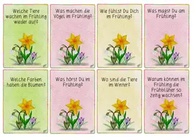 Vorschau - Spiele - Spiel: Sprechanlässe Frühling - Deckblatt