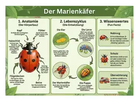 Vorschau - Arbeitsblätter - Der Marienkäfer XXL Paket | Infografik, Lesetext & Arbeitsblätter (inkl. Lösungen) - Seite 2