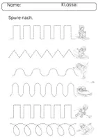 Vorschau - Arbeitsblätter - Graphomotorik / Olympische Winterspiele / Schwungübung / GS / KITA - Seite 2