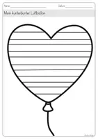 Vorschau - Mal- und Bastelvorlagen - Würfel-Kunstprojekt Luftballon - Fasching, Karneval,Vertretungsstunde - Seite 2