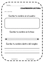 Vista previa - Hojas de trabajo - Cuaderno de comprensión lectora y expresión escrita - página 3