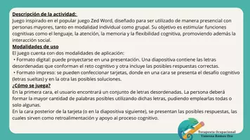 Vista previa - Juegos / Gamificación - Juego Arma las palabras - página 1