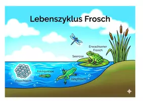 Vorschau - Arbeitsblätter - Lebenszyklus Frosch - Seite 2