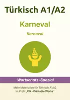 Vorschau - Text - Türkisch A1/A2 - Karneval: Wortschatz und Leseverstehen - Deckblatt