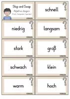 Vorschau - Aufgabenkarten - Stop and Swap Adjektive steigern (Positiv, Komparativ, Superlativ) Pultperle - Seite 3