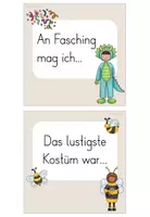 Vorschau - Bildkarten - Erzählwürfel: Faschingsferien - Seite 2