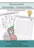 Vorschau - Arbeitsblätter - Internetrallye Umwelt - Ideal für Vertretungsstunden - Deckblatt