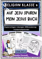 Vorschau - Unterrichtsreihen - Auf Jesu Spuren - Mein Jesus-Buch - Religion Grundschule Klasse 4, 5 - Deckblatt