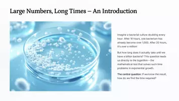 Vorschau - Präsentationen/Tafelbilder - Logarithms as the Inverse of Exponential Processes | Bilingualer Mathe-Unterricht | Presentation - Seite 2