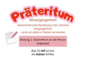 Vorschau - Poster - Übersicht zu allen Zeitformen zum Aufhängen in der Klasse - Seite 1