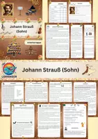 Vorschau - Arbeitsblätter - Johann Strauß (Sohn)_Arbeitsmappe (Gymnasium/Mittelschule) - Deckblatt