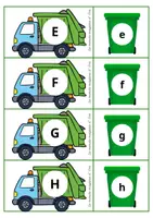 Aperçu - Jeux - Jeu d'association Majuscules - Minuscules Recyclage - Page 3