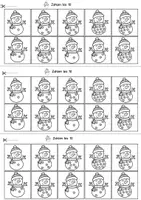 Vorschau - Arbeitsblätter - Rechnen und kleben Winter ZR 10 Mathe 1.Klasse, Vorschule, Arbeitsblätter - Seite 3