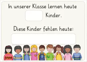 Vorschau - Poster - Aushang Anwesenheit - Seite 1