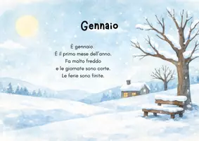anteprima - Schede informative - Poesie per ogni mese dell´anno - Pagina 1
