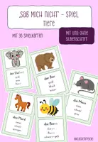 Vorschau - Spiele - "Sag mich nicht" - Spiel Tiere / Klasse 1 bis 4 - Deckblatt