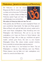 Vorschau - Arbeitsblätter - HINDUISMUS Jenseitsvorstellungen & Bestattungsriten - Wissenskartei und Arbeitsblätter (Tod und Sterben Weltreligionen) - Seite 1