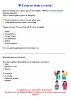 anteprima - Materiale di supporto/inclusione - Questionario contro il bullismo - Pagina di copertina