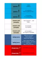 Vorschau - Aufgabenkarten - agree, disagree and more - language support in Form eines Fächers/Schlüsselanhängers - Seite 1