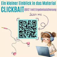 Vorschau - Stundenentwürfe - Clickbait-Quiz 1 – interaktive Zusatzübung zur Medienkompetenz - Seite 1