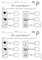 Vorschau - Arbeitsblätter - Materialpaket Wörterliste - Seite 2