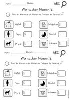 Vorschau - Arbeitsblätter - Materialpaket Wörterliste - Seite 3
