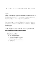 Vorschau - Arbeitsblätter - Klassenarbeit Argumentieren Brief Stellungnahme mit EWH - Seite 2