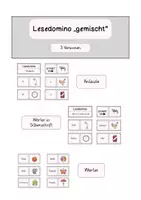 Vorschau - Spiele - Lesedomino 3-fach differenziert - Seite 1