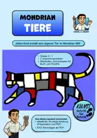 Vorschau - Stundenentwürfe - Kunstprojekt „Tiere im Mondrian Stil“ – Schritt-für-Schritt-Anleitung - Deckblatt