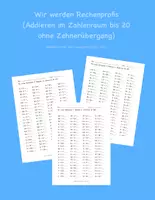 Vorschau - Arbeitsblätter - Tägliche Übungen - Addition im ZR 20 (ohne Zehnerübergang) - Deckblatt