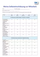 Vorschau - Lehrpläne/Lehrermaterial - Mitarbeitsnoten | Berufsschule | Selbsteinschätzung - Seite 1