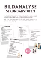 Vorschau - Arbeitsblätter - Bildanalyse und -interpretation, Merkblätter SEK I und II - Deckblatt