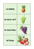 Vorschau - Spiele - Spiel "Merk es dir" fruits et légumes zu Disdonc 5 Unité 4 - Seite 1