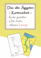 Vorschau - Arbeitsblätter - Das alte Ägypten - Kartenarbeit zum Nil - Deckblatt