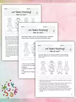 Vorschau - Arbeitsblätter - Wer ist wer? Kostüme/ Fasching/ Karneval - Leserätsel dreifach differenziert - Seite 2