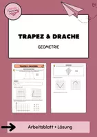 Vorschau - Arbeitsblätter - Einstieg zu symmetrischen Trapez & Drachen - Deckblatt