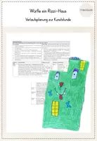 Vorschau - Stundenentwürfe - Würfle ein Rizzihaus - Verlaufsplanung zur Kunststunde - Deckblatt