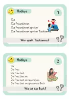 Vorschau - Arbeitsblätter - Treppensätze Hobbys (Leseübung) - Seite 1