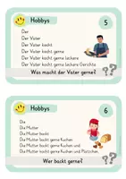 Vorschau - Arbeitsblätter - Treppensätze Hobbys (Leseübung) - Seite 3