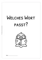 Vorschau - Arbeitsblätter - Sinnerfassendes Lesen – „Welches Wort passt?“ | Klasse 2–3 - Seite 3