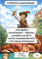 Vorschau - Arbeitsblätter - Märchen Das tapfere Schneiderlein - Deckblatt