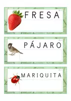 Vista previa - Tarjetas / Manipulativos - Lecto-escritura MAYÚSCULA (primavera) - página 2