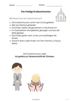 Vorschau - Arbeitsblätter - Katholische Religion | Die Heilige Erstkommunion einfach erklärt – Lesetexte & Aufgaben für den Religionsunterricht (3.Klasse) Kommunionszeit | Kommunionsvorbereitung (mit Lösungen) - Seite 2
